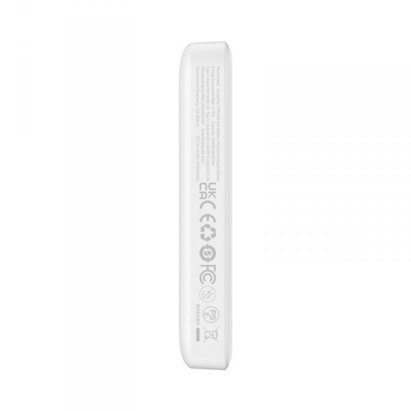 Powerbank Baseus Magnetic Mini Air Wireless 10000mAh 20W+kabel USB C-USB C (biały)