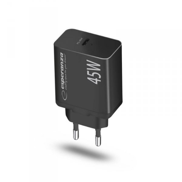 ESPERANZA ŁADOWARKA SIECIOWA 45W USB-C PD EZC108K