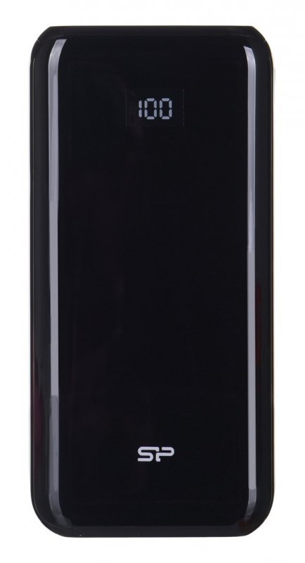 Powerbank Silicon Power QS28 20000mAh LCD QC3.0+PD 2x USB A, 1x mUSB + 1x USB C, czarny
