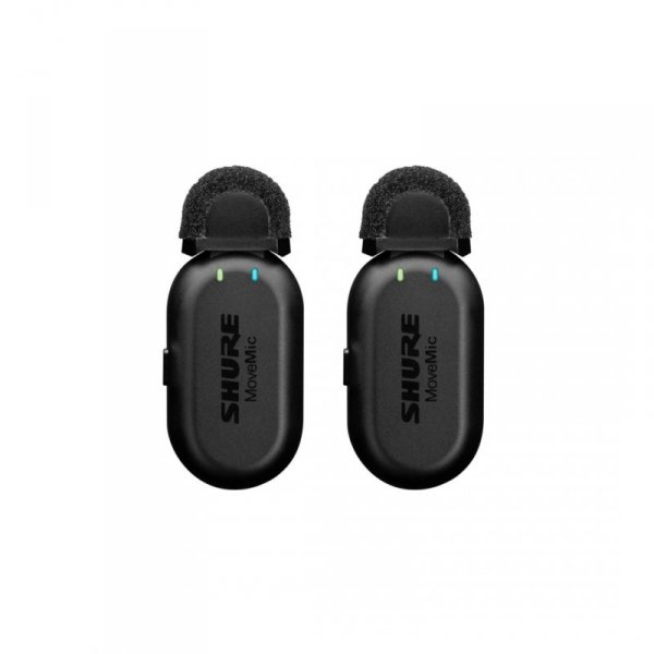 Shure MV-TWO-KIT-Z6 - Zestaw dwóch mikrofonów bezprzewodowych MoveMic MV-LAV, case ładujący, odbiornik