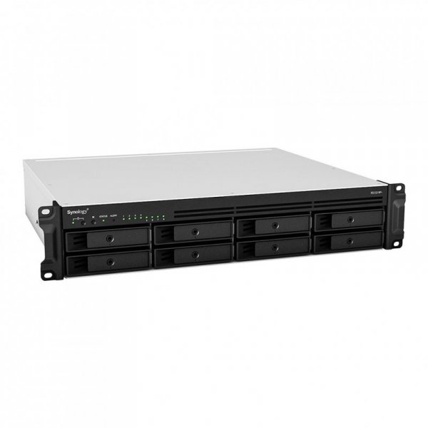 NAS Synology RS1221RP+; 2U RACK; 8x (3.5&quot; SATA HDD/2.5&quot; SATA HDD); AMD Ryzen V1500B; 4 GB DDR4 ECC SODIMM, 4x 1GbE RJ-