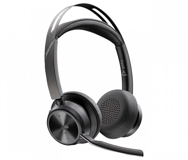 Poly Zestaw słuchawkowy Voyager Focus 2 z certyfikatem Microsoft Teams USB-C-C + przejściówka USB-C/A 9T9J4AA#AC3