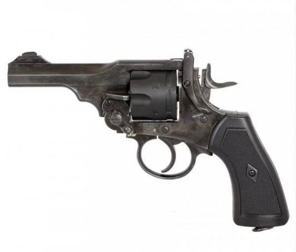 Rewolwer WEBLEY MKVI .455 Police kal.5,5 mm Diabolo łuski 6-strzał. lufa 4&quot; CO2 Battlefield Ekp do17J