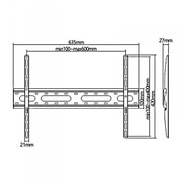 MACLEAN UCHWYT EKONOMICZNY TV 31-70&quot; 45KG MC-939