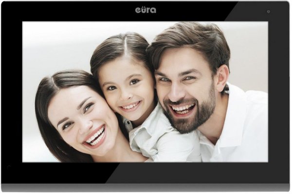 WIDEODOMOFON EURA VDP-97C5 czarny, lcd 7&quot;, wi-fi, czytnik zbliżeniowy, Tuya