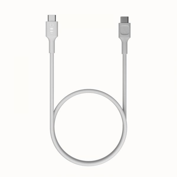 KABEL USB-C / USB-C Greencell PowerFlex 120cm PD 100W biały silikonowy