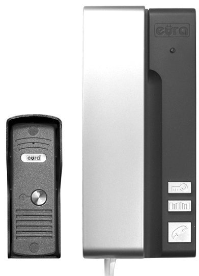 DOMOFON EURA ADP-30A3 &quot;uno&quot; grafitowo-srebrny