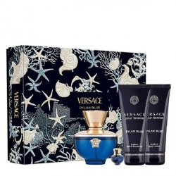 Versace Dylan Blue pour Femme Zestaw - EDP 100 ml + EDP 5 ml + SG 100 ml + BL 100 ml