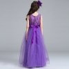 Sukienka Suknia długa fioletowa