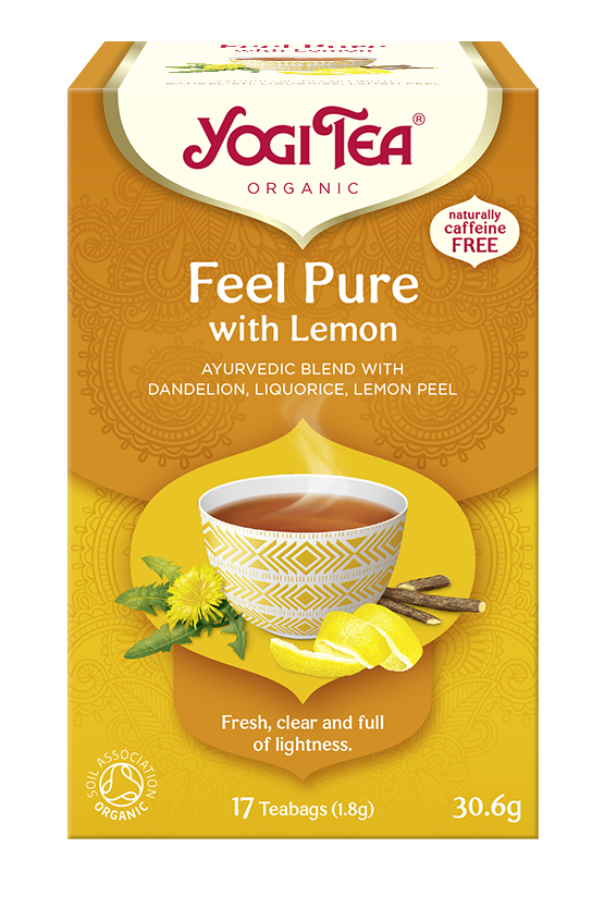Yogi Tea Detox z cytryną FEEL PURE WITH LEMON (wcześniej DETOX WITH LEMON)