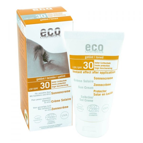 Eco Cosmetics Krem na słońce SPF 30 TONOWANY 75 ml Przecena (termin: 10.2023)