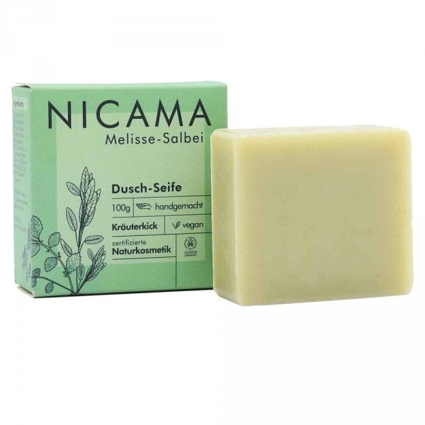 NC055 Mydło do kąpieli / pod prysznic Melisa - Szałwia 100g