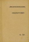 DUVERNOIS Henryk - Obserwatorka. Autoryzowany przekład Janiny Jaczewskiej.