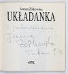 Żółkowska Joanna - Układanka  [dedykacja autorki]
