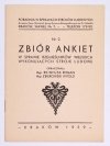 REINFUSS Roman, ZBIEROWSKI Witold - Zbiór ankiet w sprawie rzemieślników wiejskich wykonujących stroje ludowe. Oprac. ...