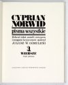 NORWID Cyprian Kamil - Pisma wszystkie. Zebrał Juliusz W. Gomulicki. T. 1-11