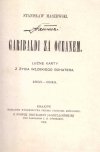 Maszewski Stanisław - Garibaldi za oceanem. Luźne karty z życia włoskiego bohatera 1833-1848