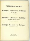 GÓRSKI Konrad, LORENTOWICZ Jan - Literatura i teatr polski.