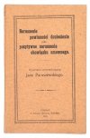 PARUSZEWSKI Jan - Naruszenie powinności doniesienia jako pozytywne naruszenie obowiązku umownego. Dysertacja referendarjusza ...