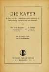 KRANCHER O[skar], UHMANN E[rnst] - Die Käfer, ihr Bau und ihre Lebensweise nebst Anleitung zur Beobachtung, Aufzucht und zum Sammeln. Mit 20 farbigen Tafeln und 8 Textabbildungen.