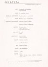 M/S Batory. Menu. Rejs Morze Bałtyckie, czwartek 24 kwietnia 1969