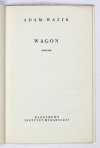 WAŻYK Adam - Wagon. Wiersze.