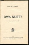 Helbich Jerzy W. - Dwa nurty. Powieść z czasów Kościuszki