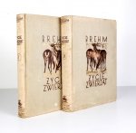 BREHM [Alfred Edmund] - Życie zwierząt. Przekład polski w oprac. G. Dehnela, J. Domaniewskiego [i in.]. Z 1090 ilustr. w tekście oraz wieloma tabl. barwnemi. T. 1-2