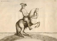 [KONIE] EISENBERG - L'Art de Monter a Cheval, ou Description du Manege Moderne, dans sa Perfection [...]. Ecrit et Dessine par ..., et Grave par B. Picart. Amsterdam et Leipzig 1759. Chez Arkstee et Merkus. - Le Sanspareil. Miedzioryt czarno-bialy form. 
