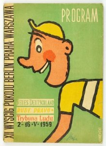 PROGRAM XII Wyścigu Pokoju. Berlin, Praga, Warszawa. 1959.