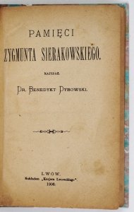 Dybowski Benedykt - Pamięci Zygmunta Sierakowskiego