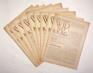 WIDNOKRĄG. Pismo tygodniowe. Red. i wyd. Wincenty Rzymowski. Warszawa. 1917.