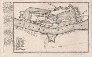 [MALBORK]. Marienburg. Des Konigl. Polnischen theils in Preussen Haupt-Stadt [...]. Miedzioryt z akwafortą form. 15,7x23,7 cm.