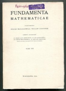 Fundamenta Mathematicae. Redaktorowie: Stefan Mazurkiewicz i Wacław Sierpiński. T.8 [1960]