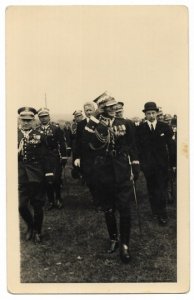 [WOJSKO Polskie - marszałek Edward Śmigły-Rydz podczas uroczystości na Błoniach z okazji XIV Zjazdu Legionistów w Krakowie - fotografia sytuacyjna].