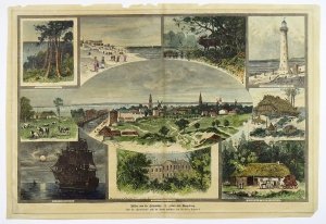 KURLANDIA. Bilder von der Ostseekuste. 3: Libau und Ungebung. Drzeworyt kolorowany.