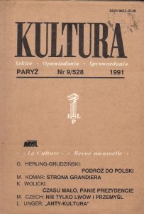 Kultura. Szkice, opowiadania, sprawozdania. Nr 9/528: IX 1991.