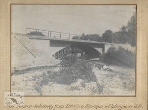 [USTRZYKI Dolne - most żelazno-betonowy [rozp. 22.0 m] na Strwiążu w Ustrzykach doln. - fotografia widokowo-sytuacyjna]