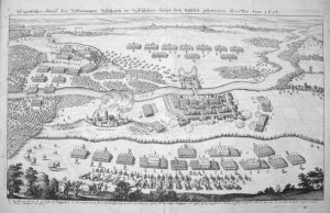 ŚCINAWA. Eigentlicher Abriss der Steinawer Schantz in Schlesien, sampt dem daselbst gehaltenen Treffen Anno 1633. 