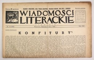 [Bruno Schulz] Wiadomości Literackie. R. 12, nr 32 (664): 26 VII 1936. s. 6