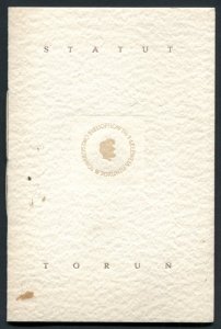 Statut Towarzystwa Bibliofilów im. J.Lelewela w Toruniu