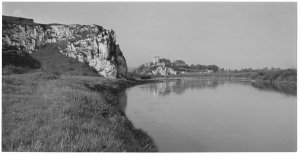 [TYNIEC - klasztor od strony Wisły - fotografia widokowa].