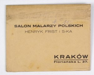 [KOPERTA]. Salon Malarzy Polskich Henryk Frist i S-ka. Kraków, Floriańska L. 37.