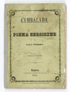 [DUNIN-BORKOWSKI Leszek] - Cymbalada. Poema heroiczne na cały tydzień. Wydanie drugie.