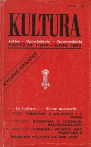 Kultura. Szkice, opowiadania, sprawozdania. Nr 1/544-2/545: I-II 1993.