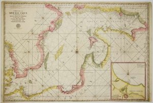 Sanson Guillaume, Jaillot Hubert Alexis - [BAŁTYK]. Carte de la Mer Baltique, Contenant les bancs, isles et costes Comprises entre l'Isle de Zelande et l'Extremité du Golfe de Finlande