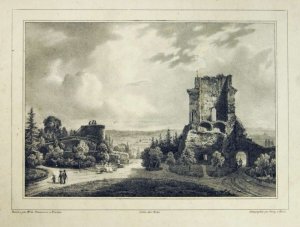 [WROCŁAW, okolice]. [Rycina bez tytułu]. Litografia form. 18,4x25,3 cm.