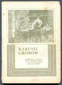 Rabusie grobów. Nadzwyczaj sensacyjna powieść osnuta na tle stosunków amerykańskich. 