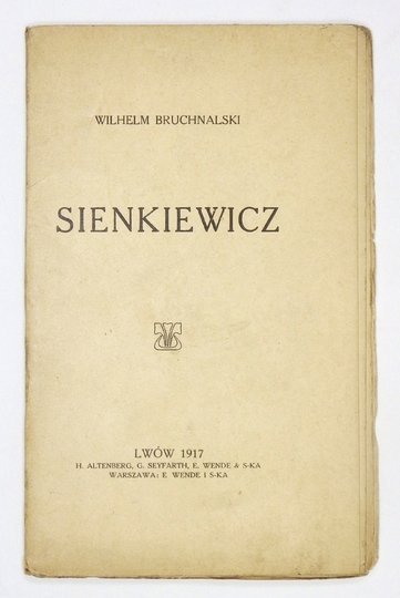 BRUCHNALSKI Wilhelm - Sienkiewicz.