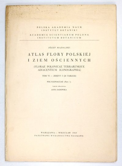 MĄDALSKI Józef - Atlas flory polskiej i ziem ościennych (Florae polonicae terrarumque adiacentium iconographia). T. 6, z. 5 (24 tablice): Polygonaceae (Pars 1)